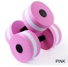 2pcs  EVA Water Foam Floating Dumbbell Swimming Pool Water Weight Aerobics Automatic Float Aquatic Barbell Toy 1 pair