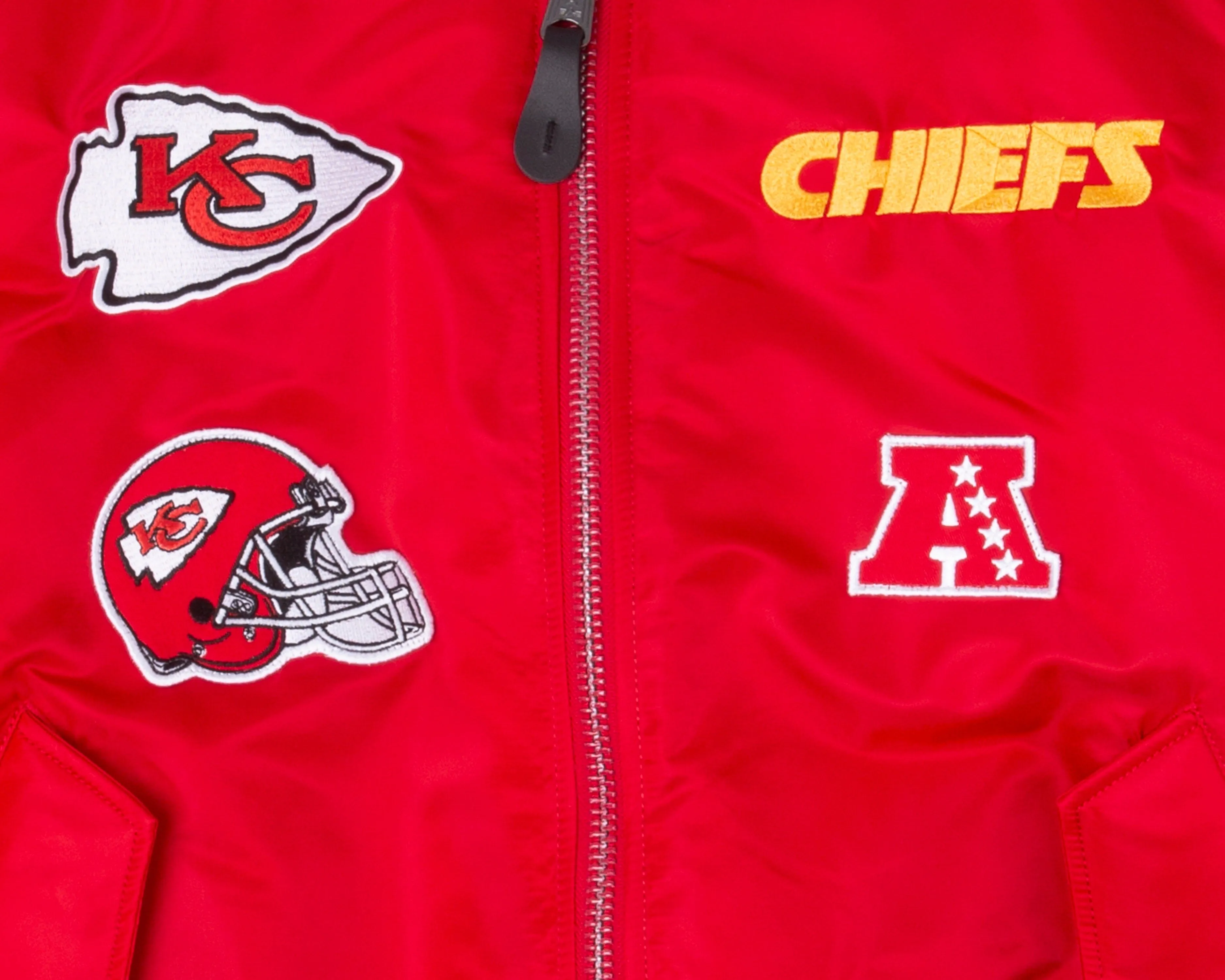 KANSAS CHIEFS X ALPHA X NEW ERA MA-1 BOMBER JACKET