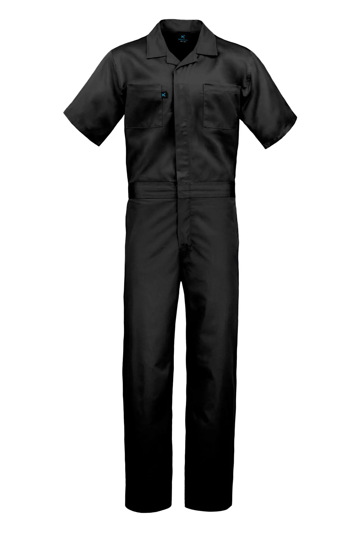 Kolossus Deluxe Short Sleeve Cotton Blend Coverall with Multi Pockets and Antistatic Zipper
