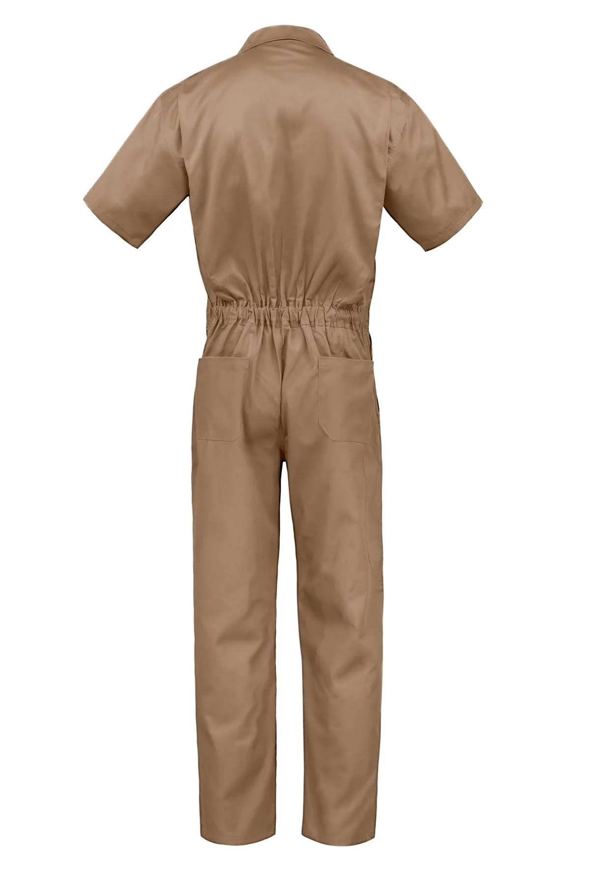 Kolossus Deluxe Short Sleeve Cotton Blend Coverall with Multi Pockets and Antistatic Zipper