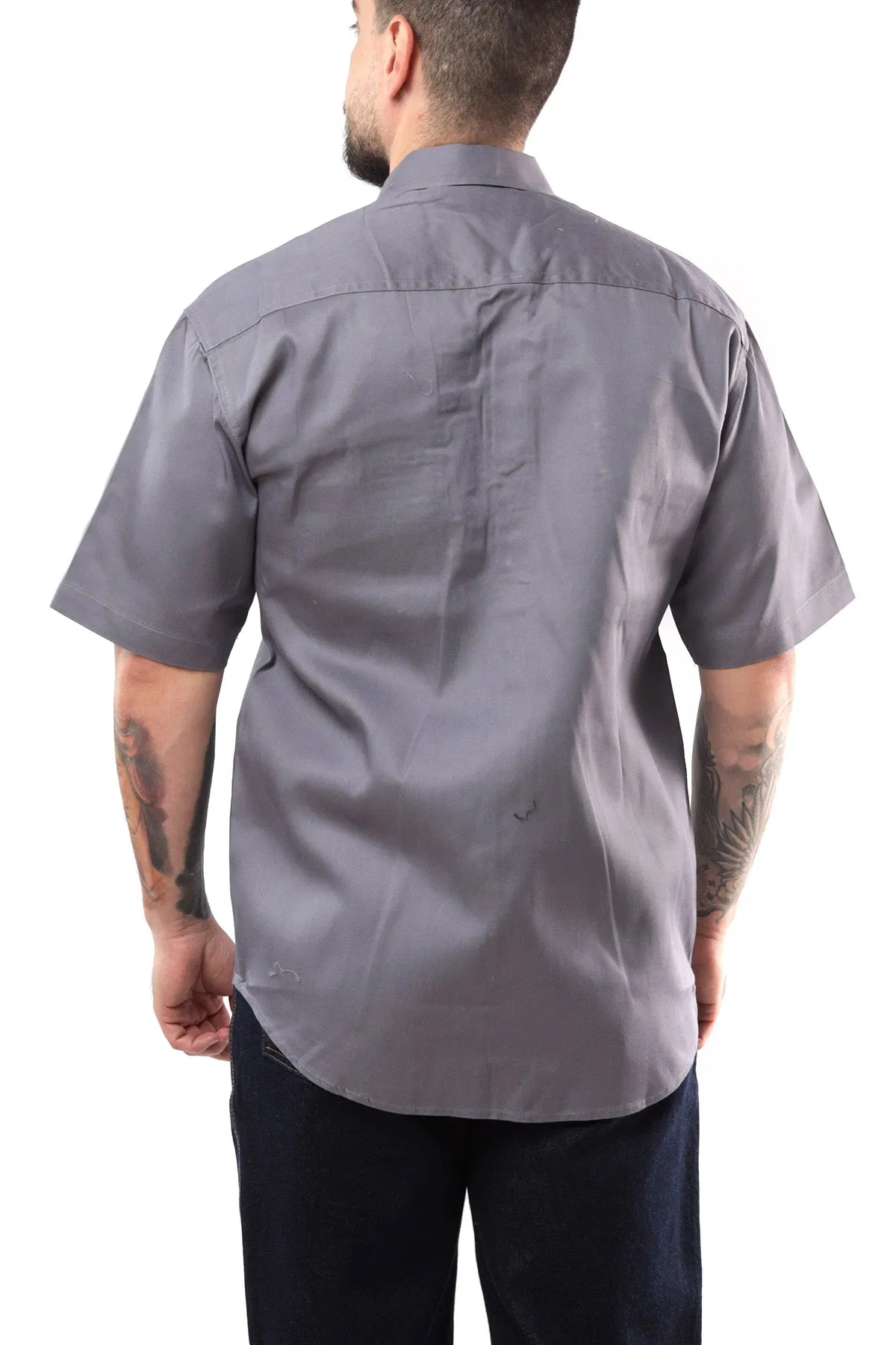 KS03 - Kolossus Men's Lightweight Cotton Blend Short Sleeve Work Shirt with Pockets