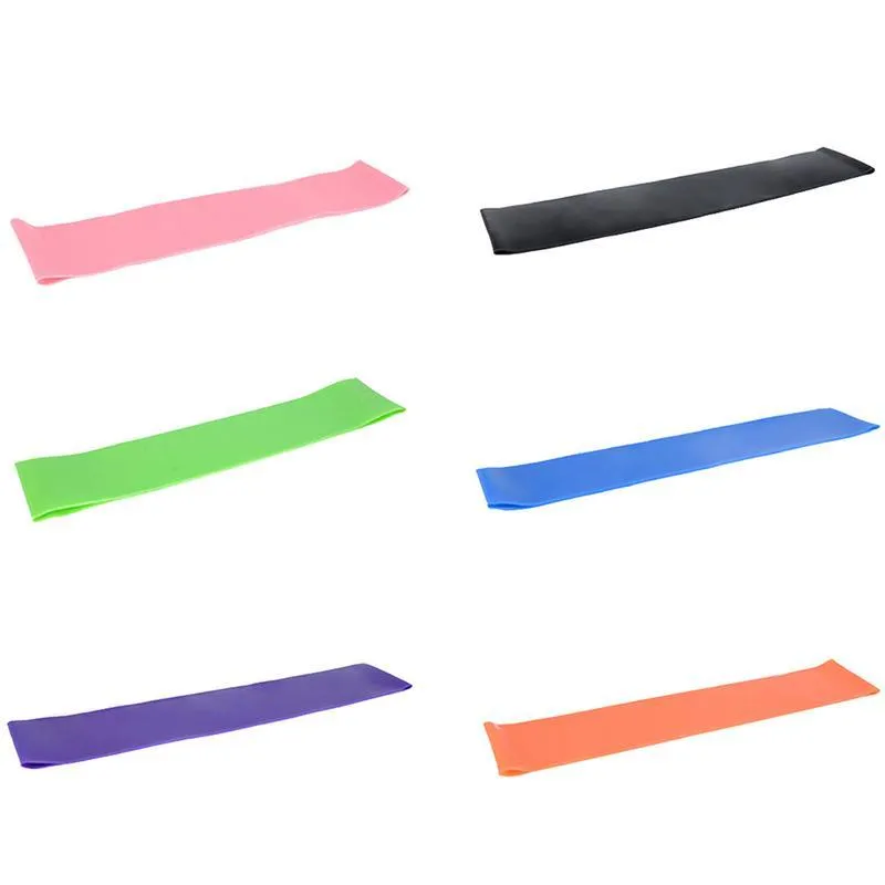 Latex tension band Colors Yoga Resistance Rubber Bands Indoor Outdoor Fitness Equipment Workout Elastic Bands