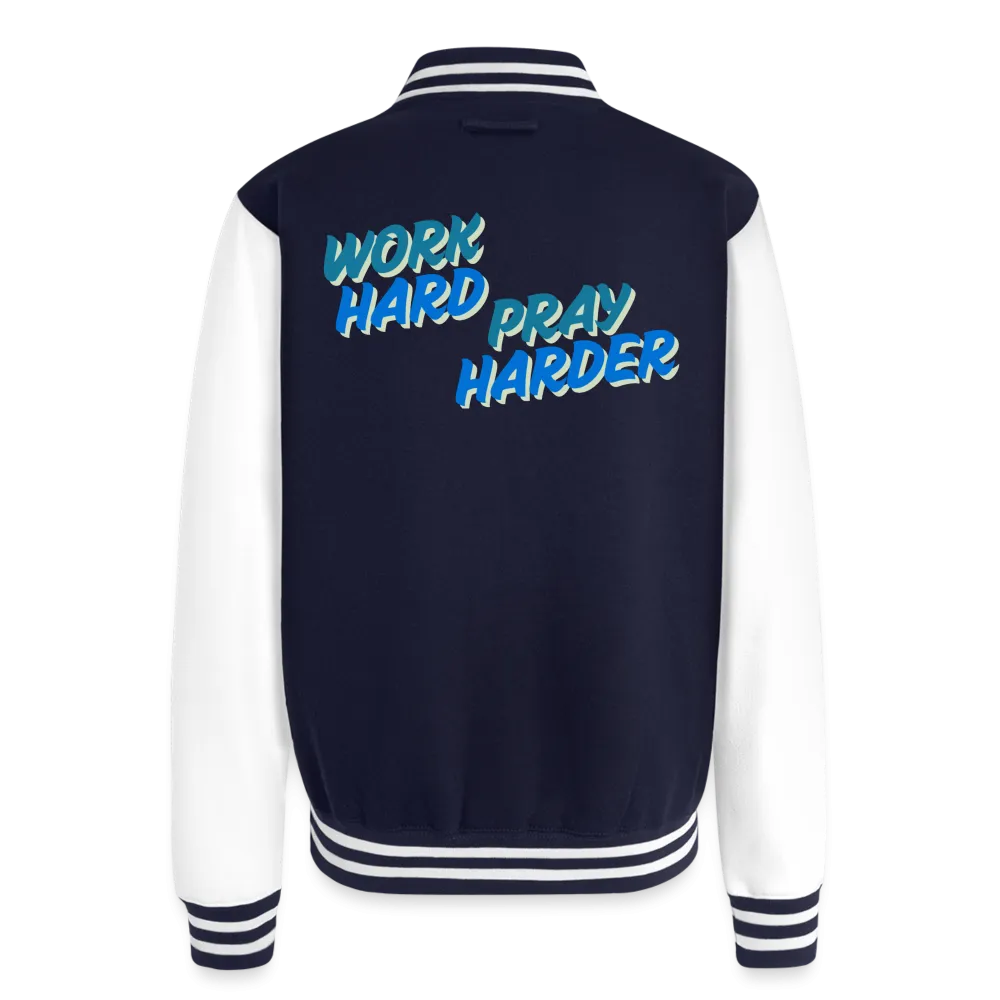 Pray Harder Letterman Jacket