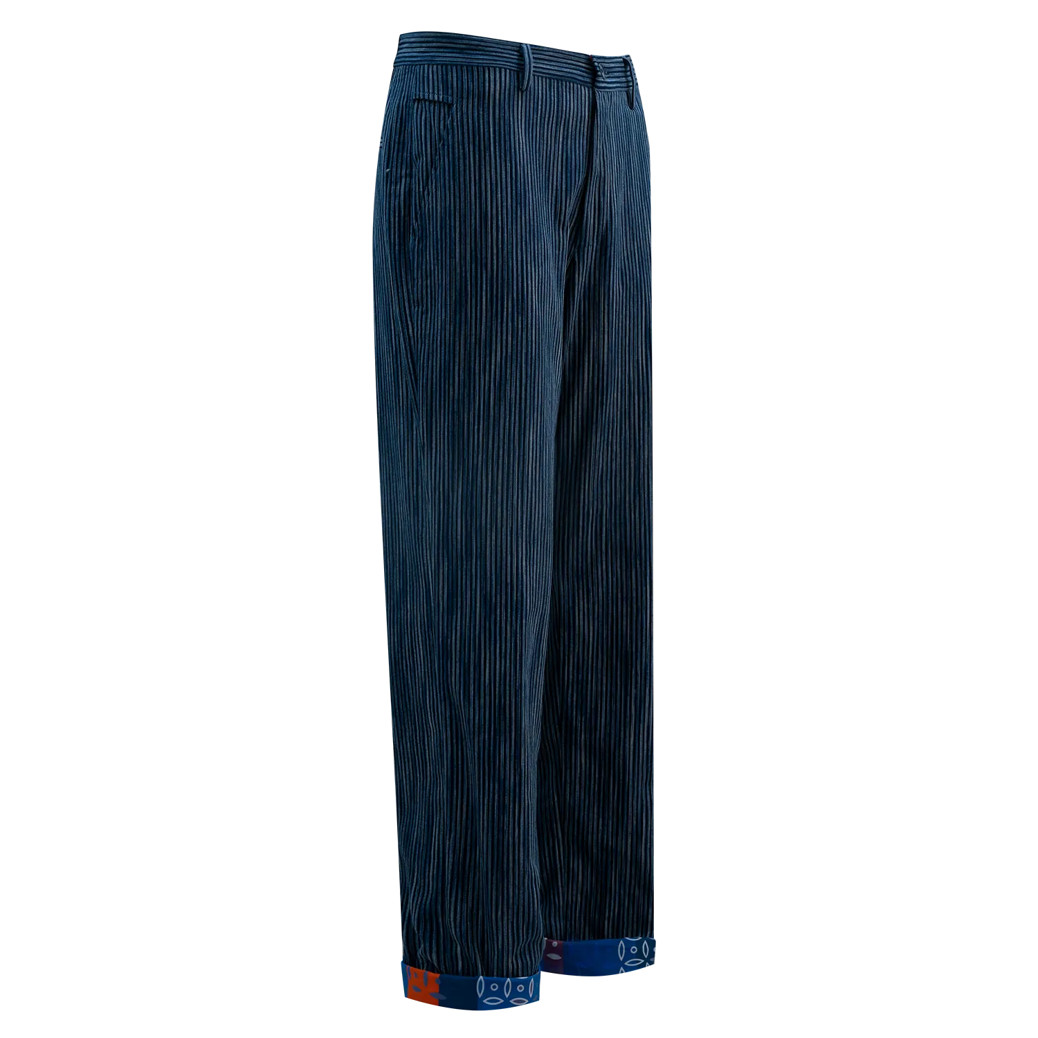 【PROSPERITY COINS】Pinstripe Eco-Denim Trousers