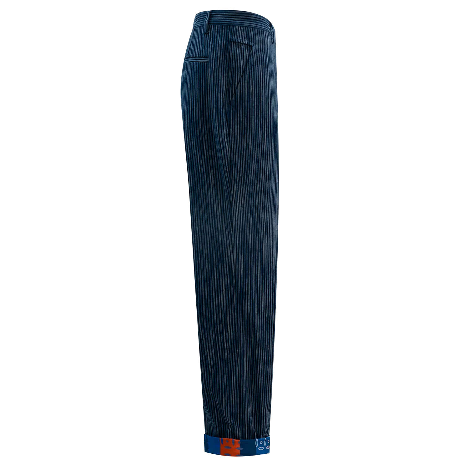 【PROSPERITY COINS】Pinstripe Eco-Denim Trousers
