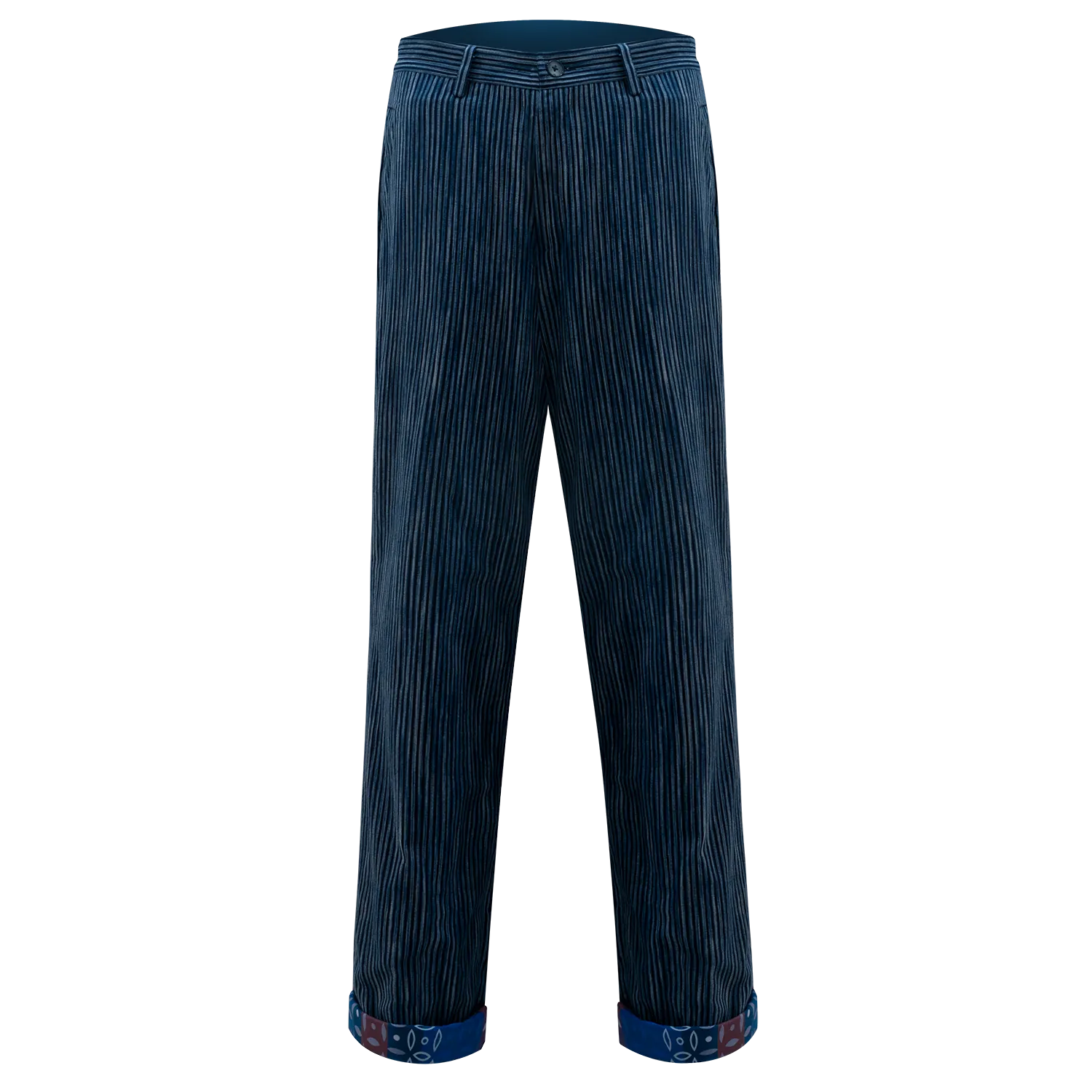 【PROSPERITY COINS】Pinstripe Eco-Denim Trousers