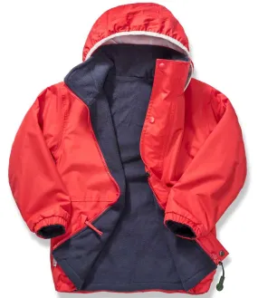 Result Kids/Youths Fleece Lined StormDri 4000 Jacket | Red/Navy