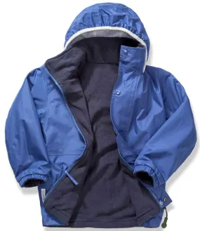 Result Kids/Youths Fleece Lined StormDri 4000 Jacket | Royal Blue/Navy